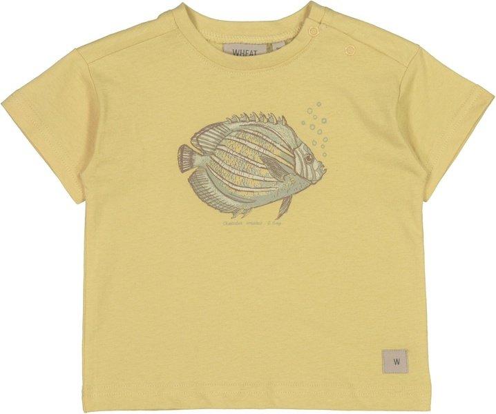 Baby T-shirt Fisch Unisex Gelb 68 von Wheat