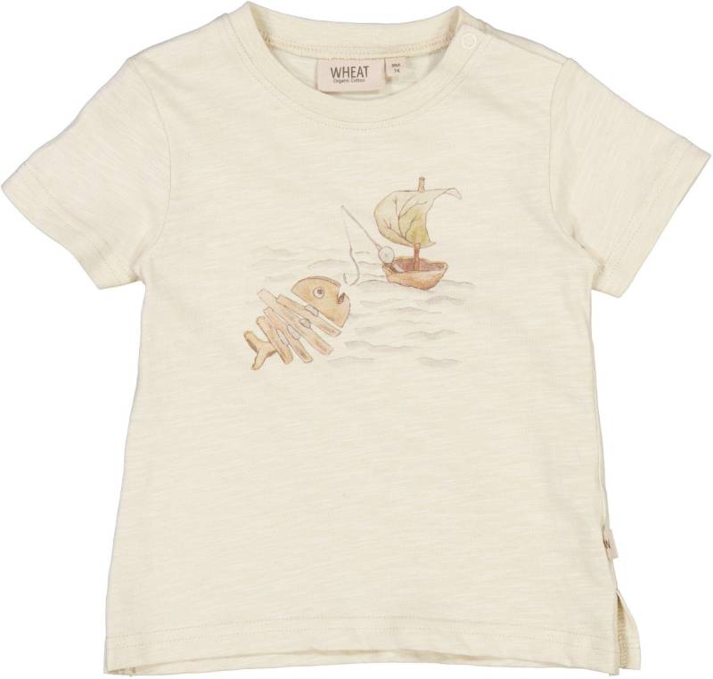 Wheat - Baby T-Shirt Angeln, 62, Beige von Wheat