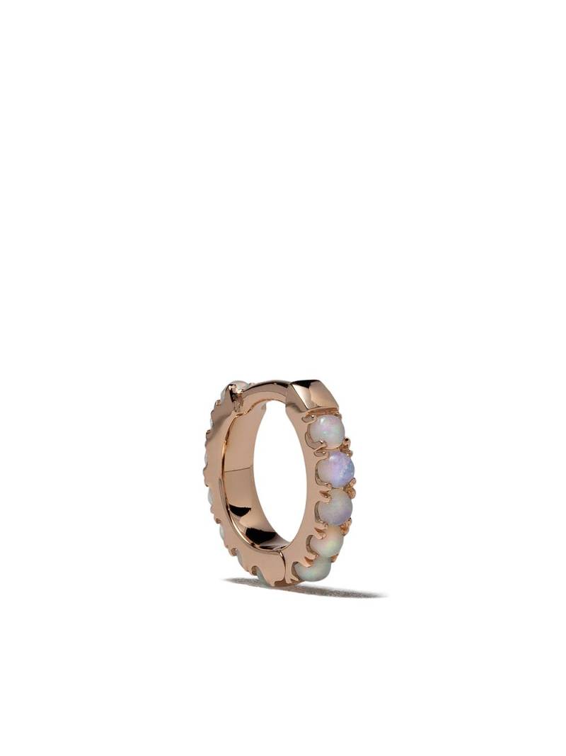 We by WHITEbIRD 18kt rose gold opal Ismène hoop single earring - Pink von We by WHITEbIRD