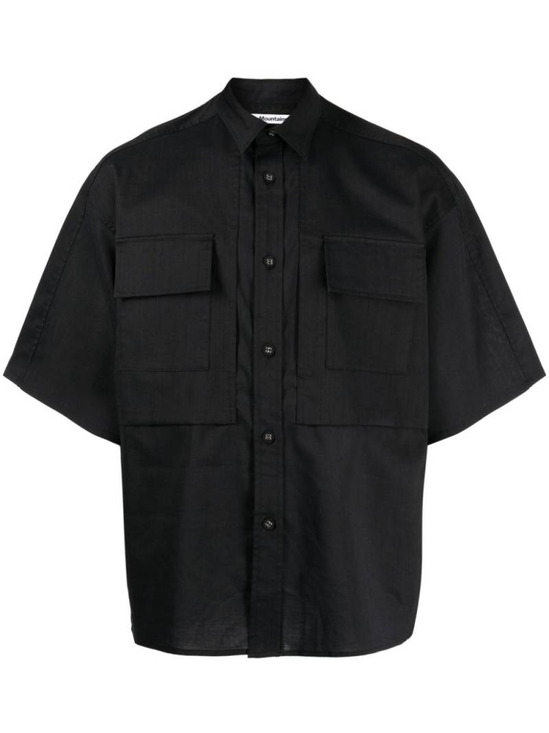 White Mountaineering chest-pockets button-up shirt - Black von White Mountaineering