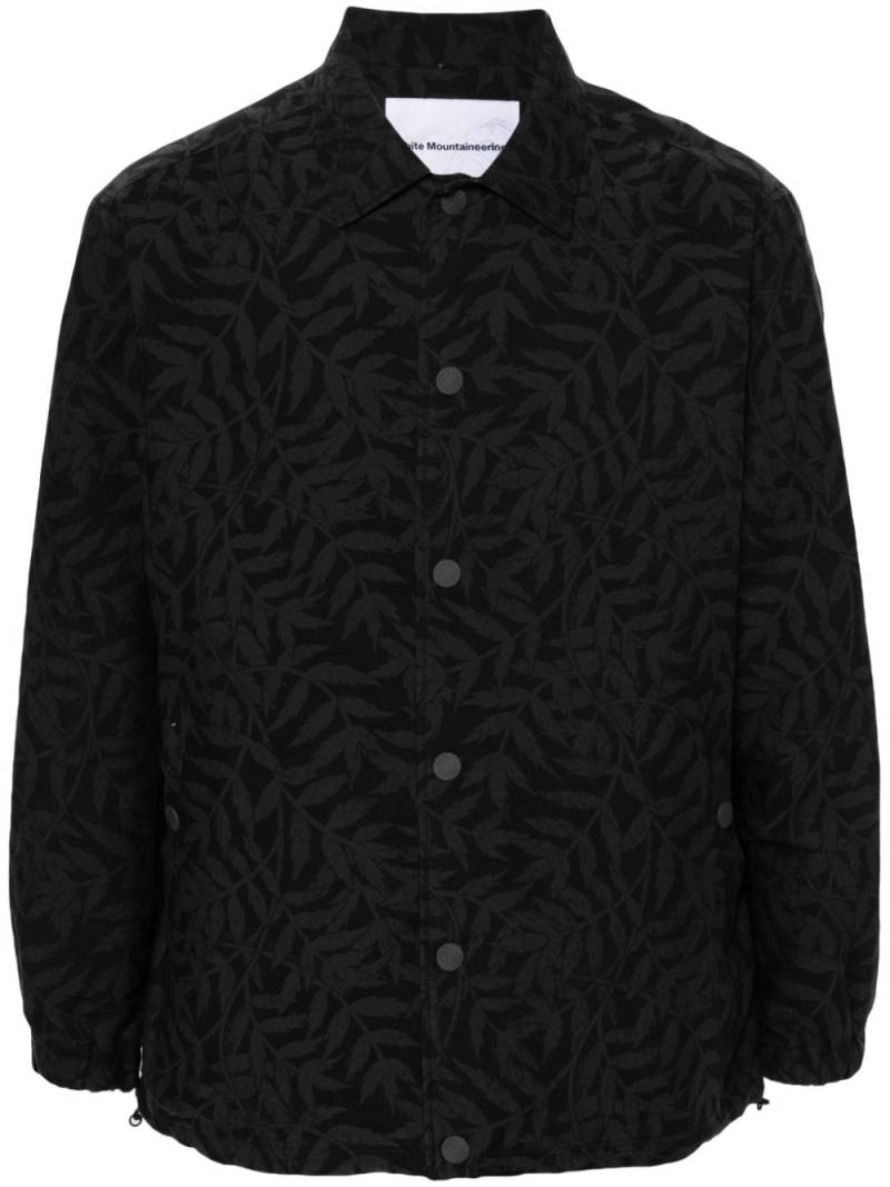 White Mountaineering jacquard cotton blend shirt jacket - Grey von White Mountaineering