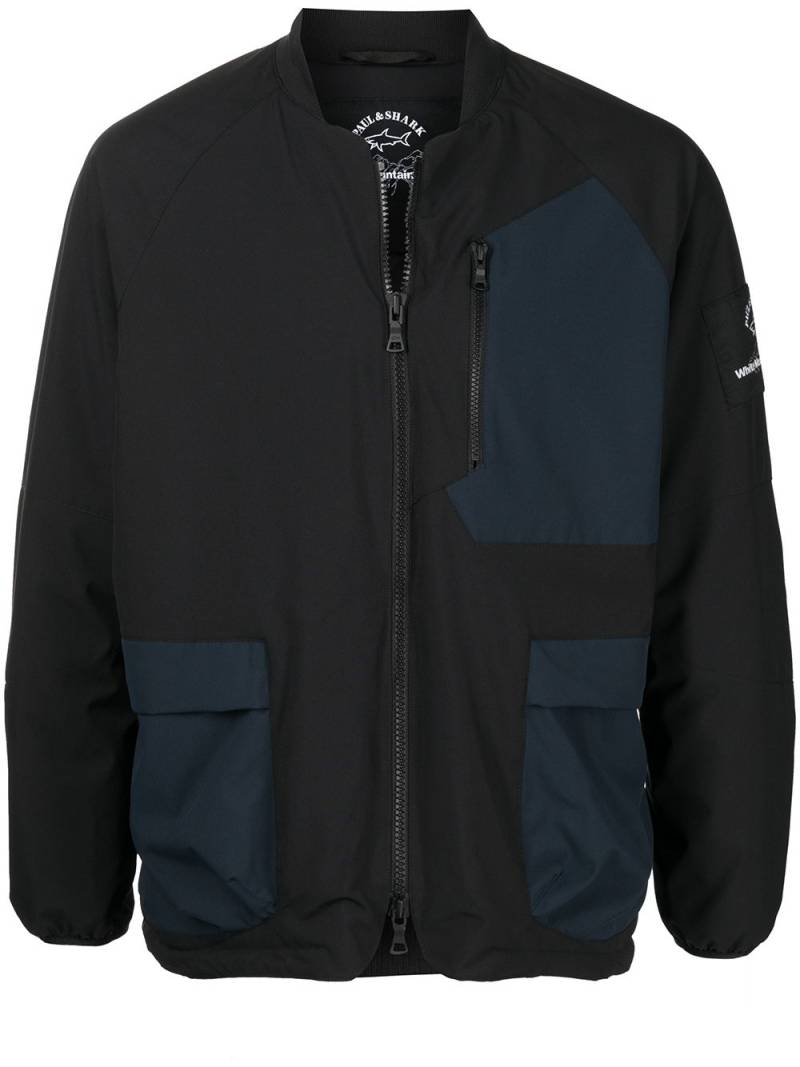 White Mountaineering logo-patch bomber jacket - Black von White Mountaineering