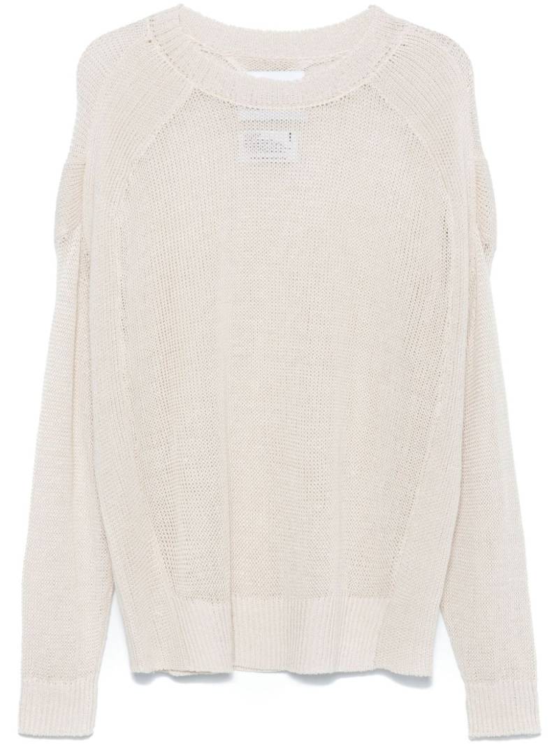 White Mountaineering open-knit sweater - Neutrals von White Mountaineering