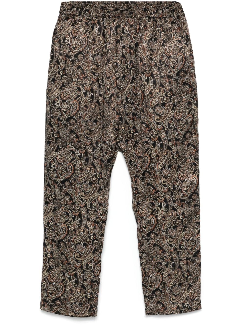 White Mountaineering paisley tapered trousers - Black von White Mountaineering