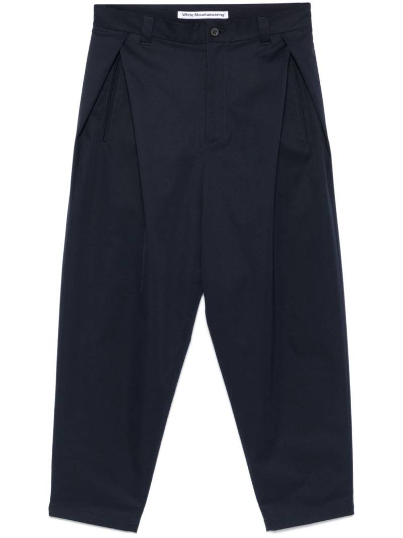 White Mountaineering tapered trousers - Blue von White Mountaineering