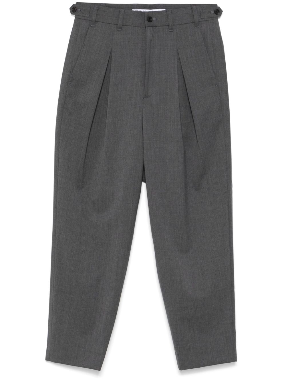 White Mountaineering two-tuck wide trousers - Grey von White Mountaineering