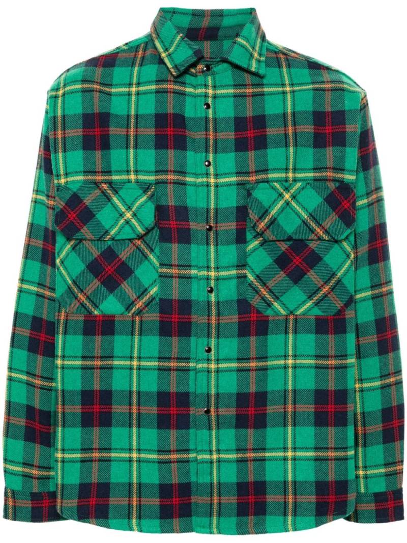 White Sand checked shirt - Green von White Sand