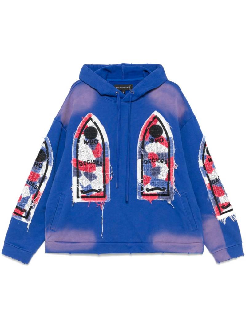 Who Decides War Glory Fabricated hoodie - Blue von Who Decides War