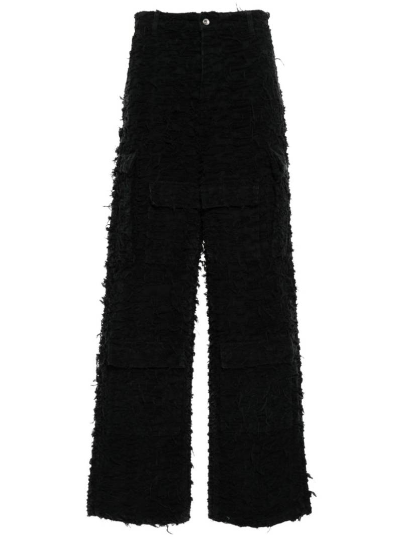 Who Decides War Husk wide-leg trousers - Black von Who Decides War