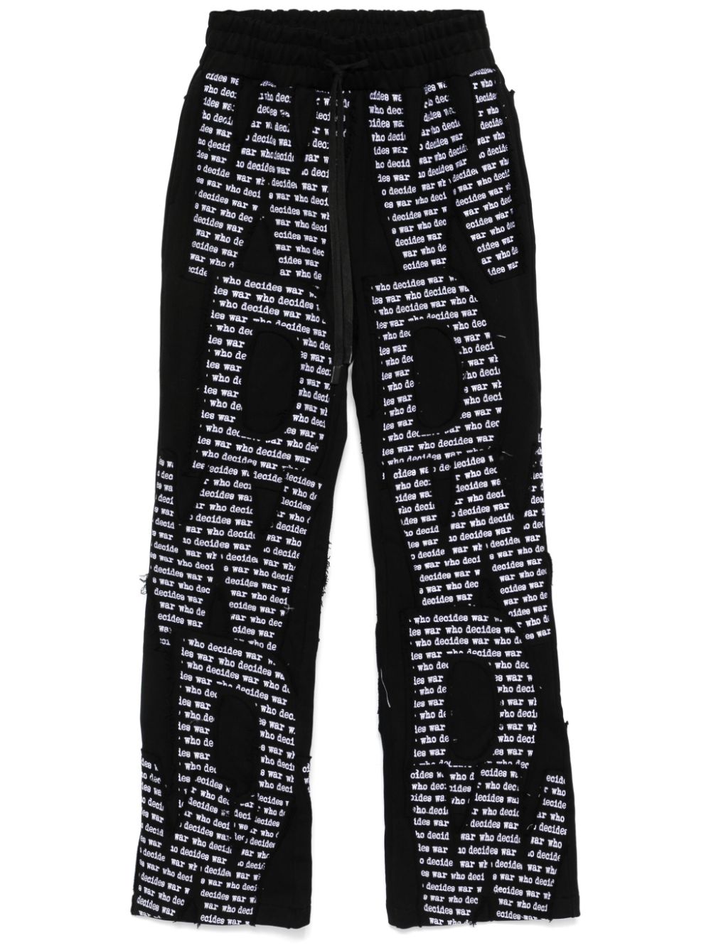 Who Decides War Overlay track pants - Black von Who Decides War