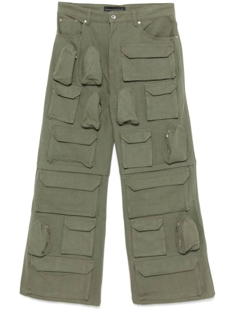 Who Decides War Rave cargo pants - Green von Who Decides War