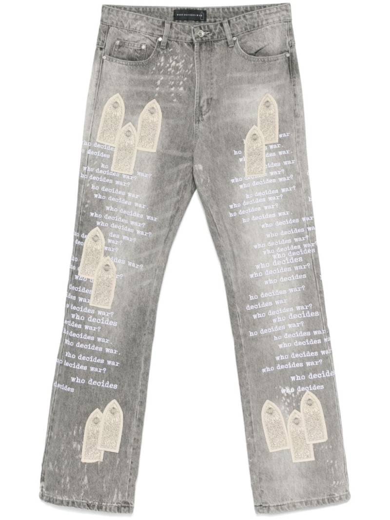 Who Decides War Scripture jeans - Grey von Who Decides War