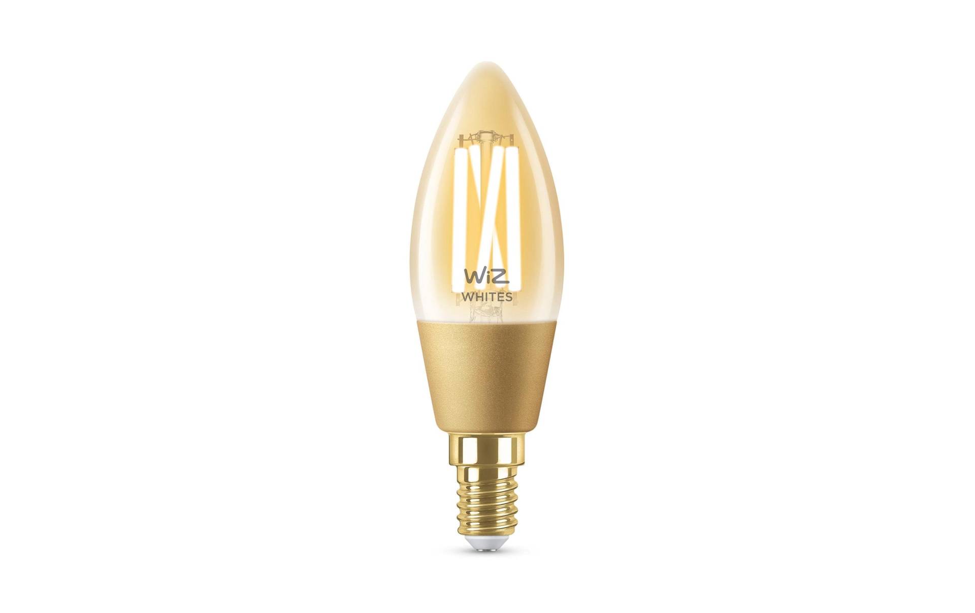 WiZ LED-Leuchtmittel »4.9W (25W) E14 B35 Filament Amber Einzelpack«, E14 von WiZ