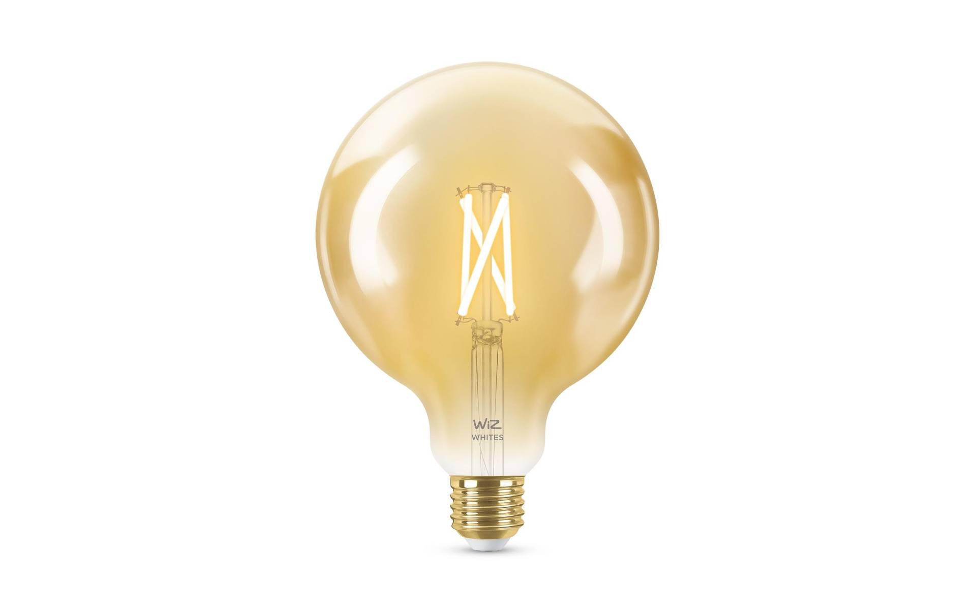 WiZ LED-Leuchtmittel »6.7W (50W) E27 G120 Filament Amber Einzelpack«, E27, 1 St., Tageslichtweiss-Neutralweiss-Warmweiss von WiZ