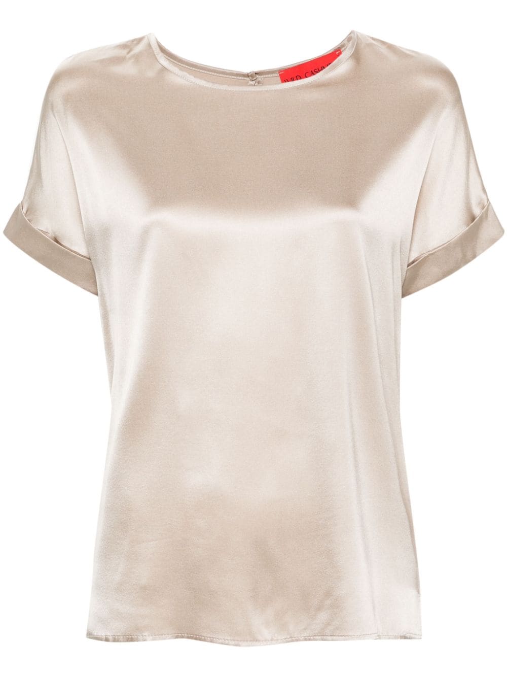 Wild Cashmere Lucille satin blouse - Gold von Wild Cashmere