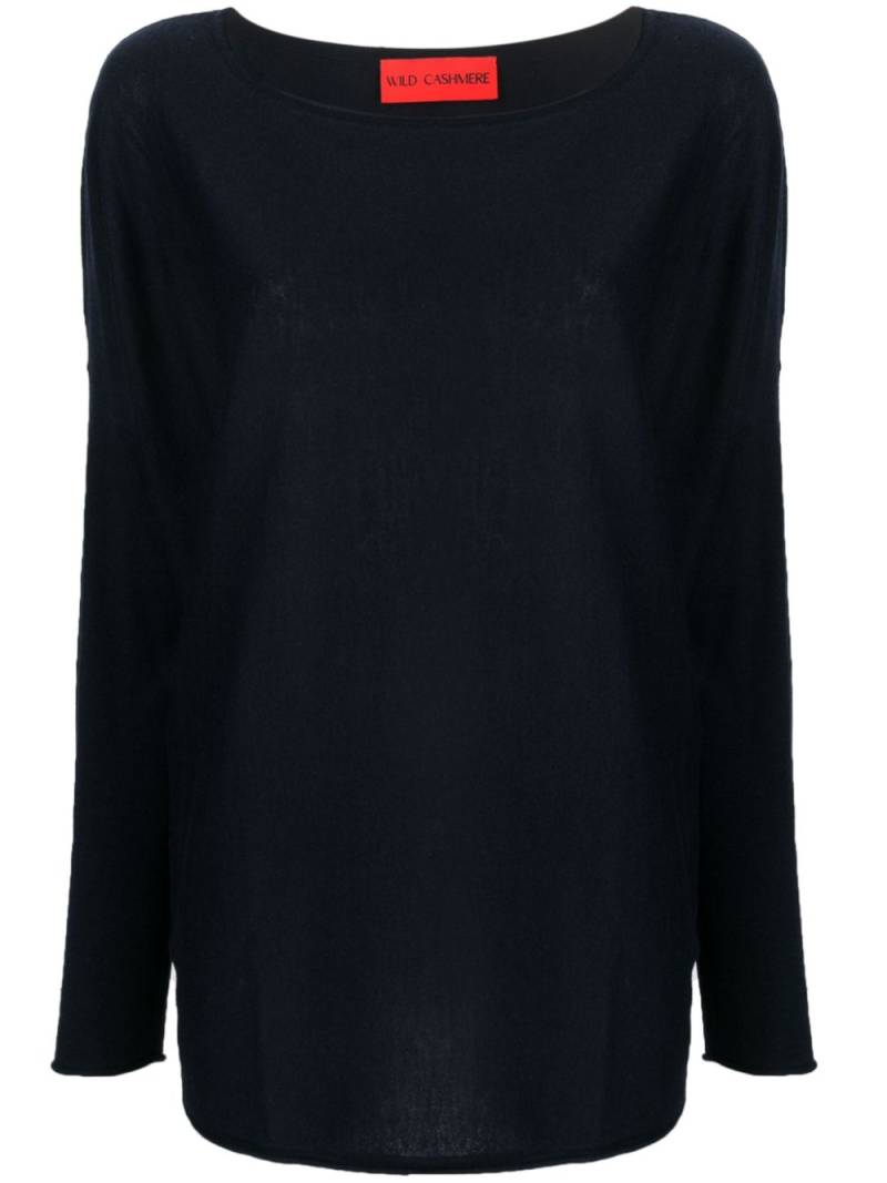 Wild Cashmere Ursula boat-neck jumper - Blue von Wild Cashmere