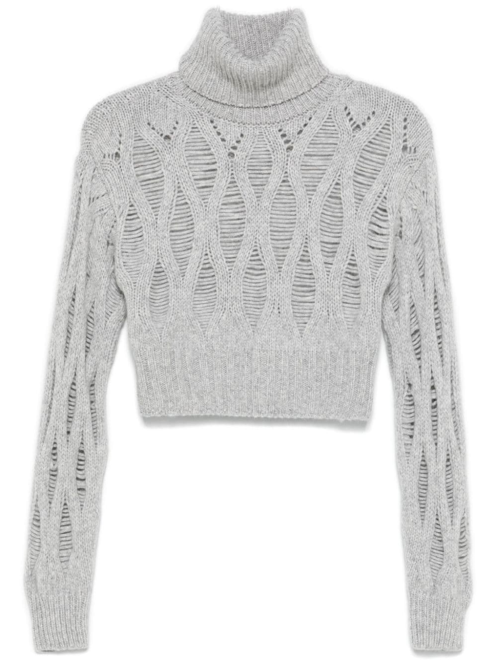 Wild Cashmere cropped turtleneck sweater - Grey von Wild Cashmere