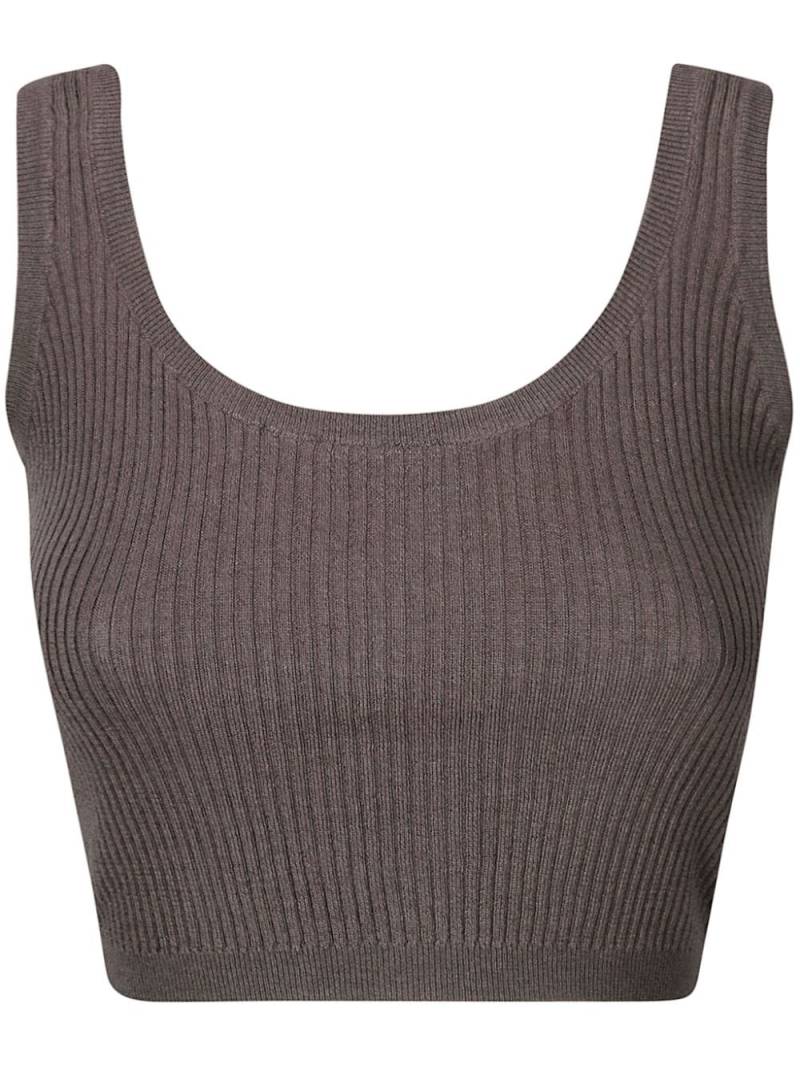 Wild Cashmere ribbed-knit tank top - Grey von Wild Cashmere