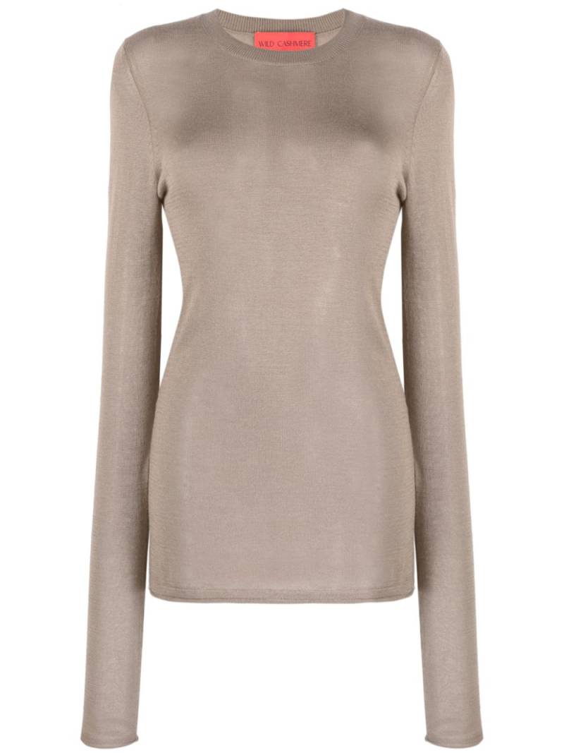 Wild Cashmere round-neck long-sleeve jumper - Brown von Wild Cashmere