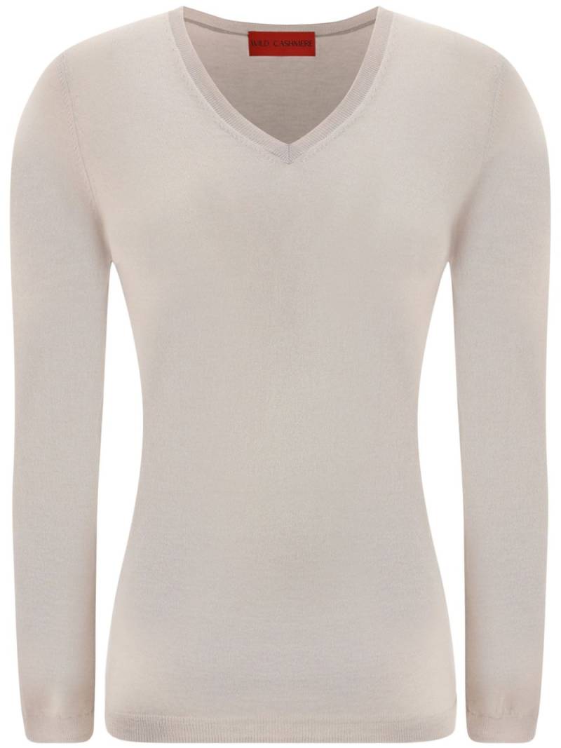 Wild Cashmere v-neck sweater - Neutrals von Wild Cashmere