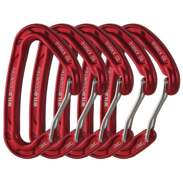 Wild Country - Astro - Schnappkarabiner Gr 6-Pack rot von Wild Country