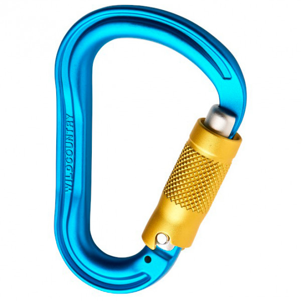 Wild Country - Xenon HMS - HMS-Karabiner Gr Srew Lock;Trilock blau;grau von Wild Country