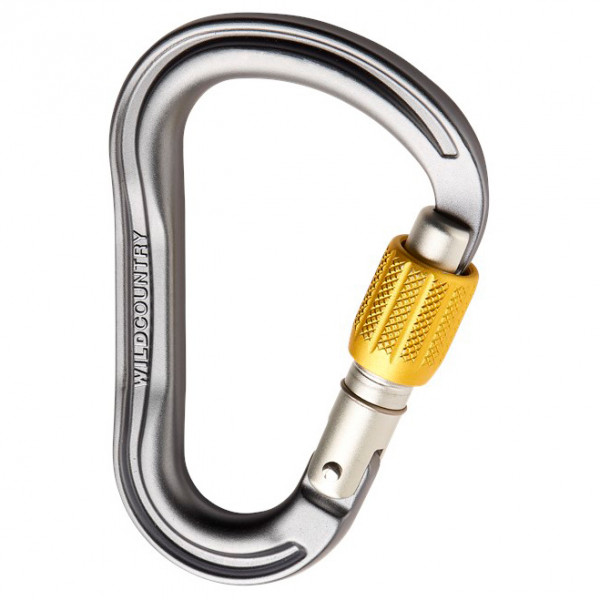 Wild Country - Xenon HMS - HMS-Karabiner Gr Srew Lock grau von Wild Country