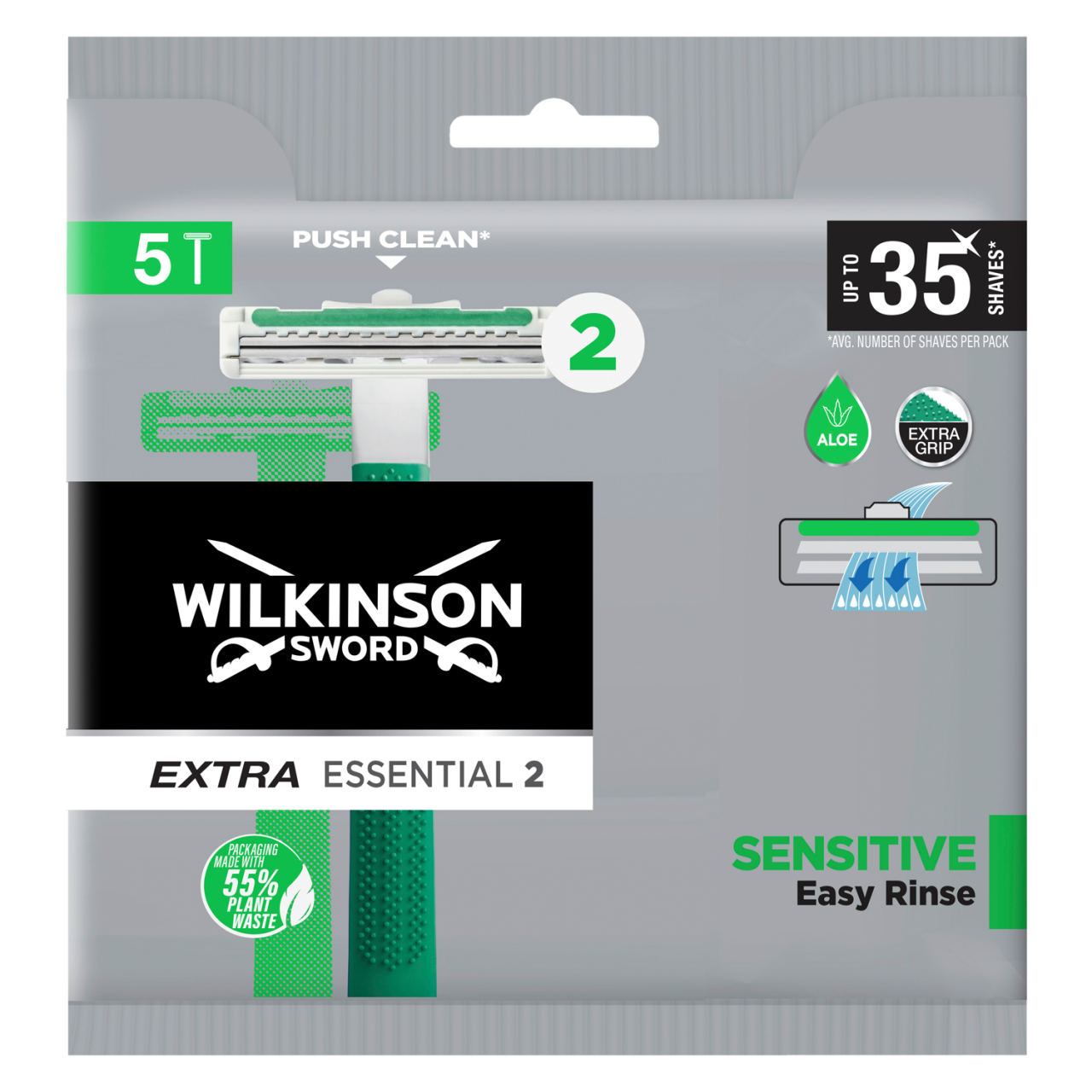 Extra - Einwegrasierer Sword Extra Essential2 Sensitive von Wilkinson