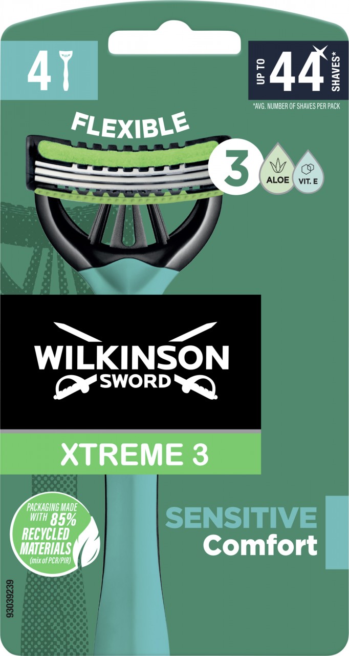 Xtreme - Einwegrasierer Sword Xtreme3 Sensitive Comfort von Wilkinson