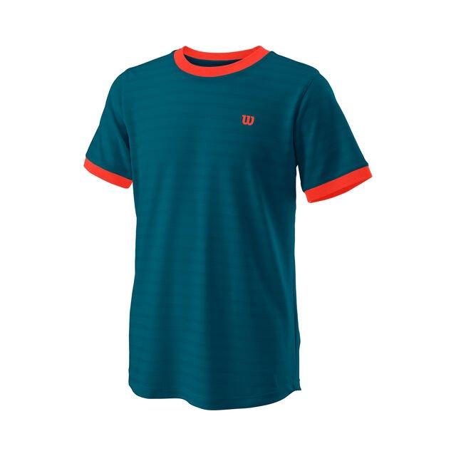 Wilson - Competition T-Shirt Boys Blau, XS, Blau von Wilson