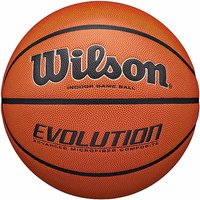 WILSON Basketball Evolution Indoor Game Ball braun von Wilson