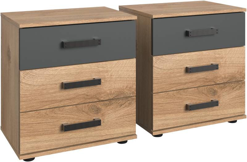 Wimex Nachttisch »Stockholm, Nachtkommode 52cm breit, Made in Germany«, Industrial Look, 2 Höhen zur Auswahl, einzeln oder im 2er Set Wimex Nachttisch »Stockholm, Nachtkommode 52cm breit, Made in Germany«, Industrial Look, 2 Höhen zur Auswahl, einzeln oder im 2er Set von Wimex