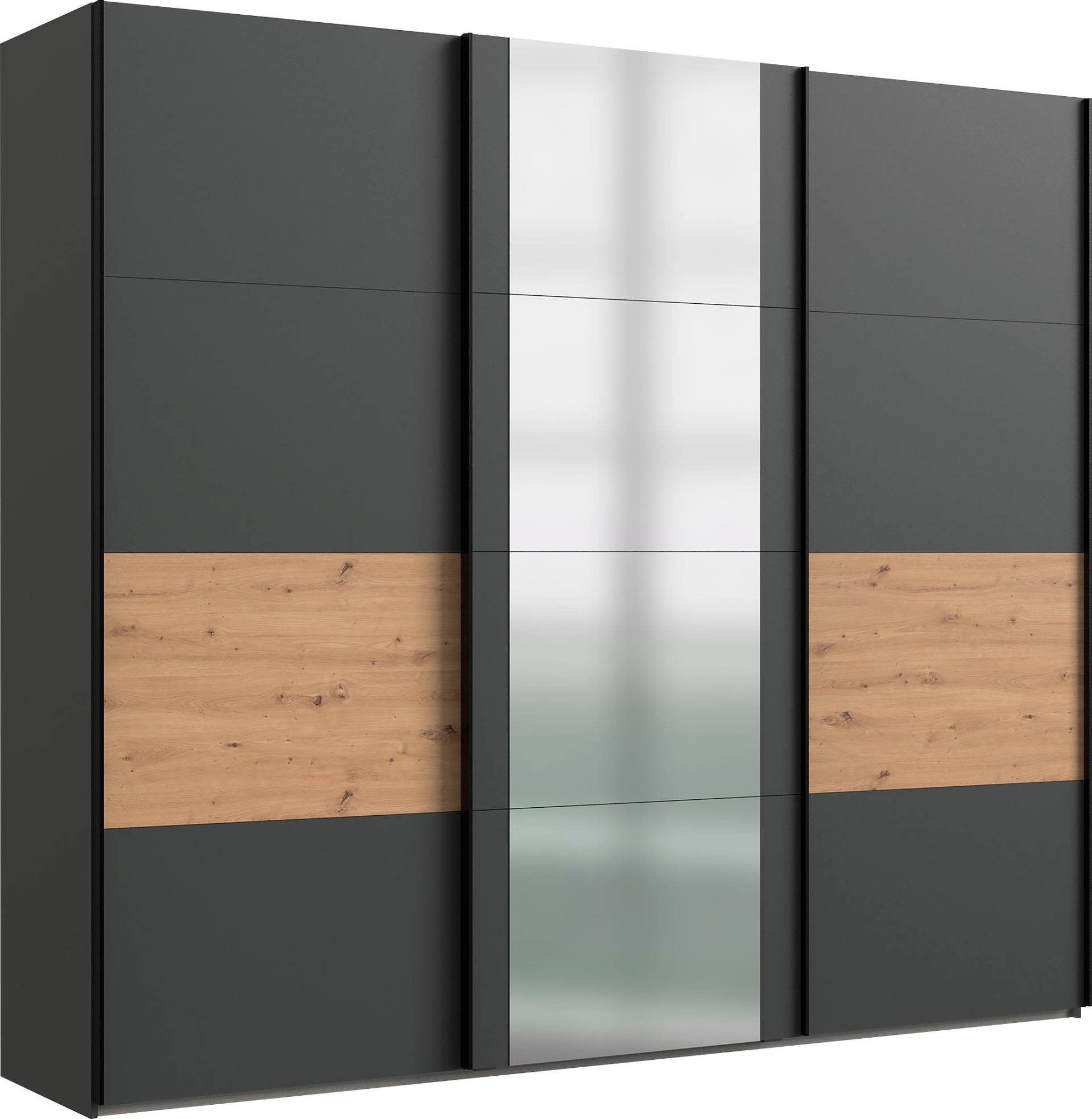 Wimex Schwebetürenschrank »Barmbek Schlafzimmerschrank BESTSELLER Garderobenschrank«, Kleiderschrank mit 2 Stoffboxen und 2 zusätzlichen Böden, Spiegeltür Wimex Schwebetürenschrank »Barmbek Schlafzimmerschrank BESTSELLER Garderobenschrank«, Kleiderschrank mit 2 Stoffboxen und 2 zusätzlichen Böden, Spiegeltür von Wimex