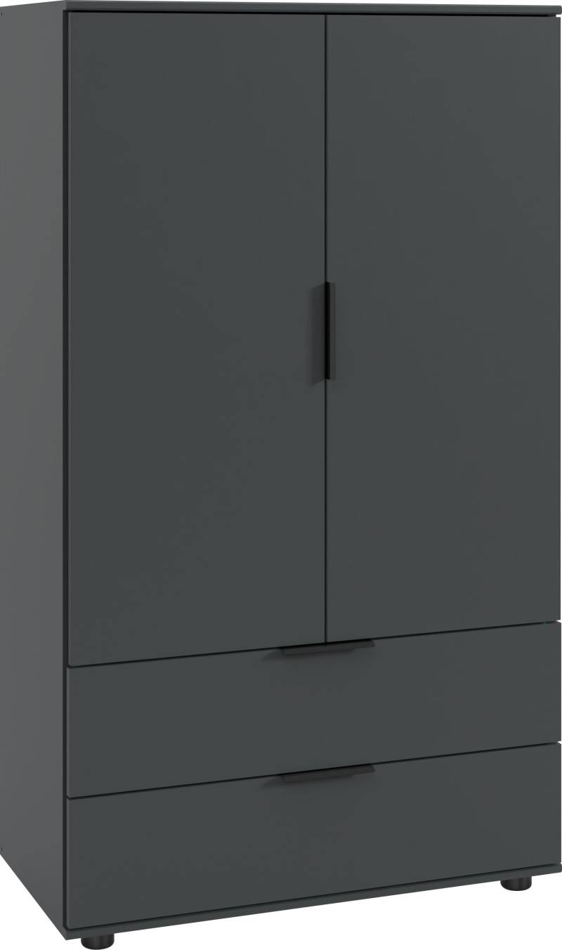 Wimex Wäscheschrank »Easy Plus Kleiderschrank Garderobe 2 Schubladen, 81 oder 130cm breit«, in verschiedenen Farben, moderne Optik mit schwarzen Metallgriffen von Wimex