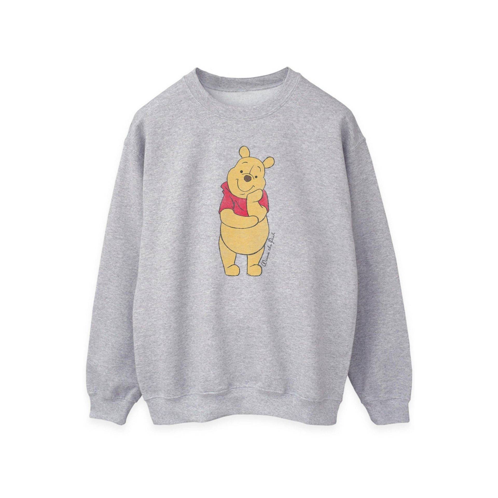 Classic Sweatshirt Damen Grau L von Winnie the Pooh