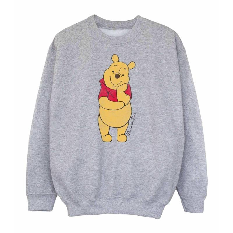 Winnie the Pooh - Classic Sweatshirt, 116, Grau von Winnie the Pooh