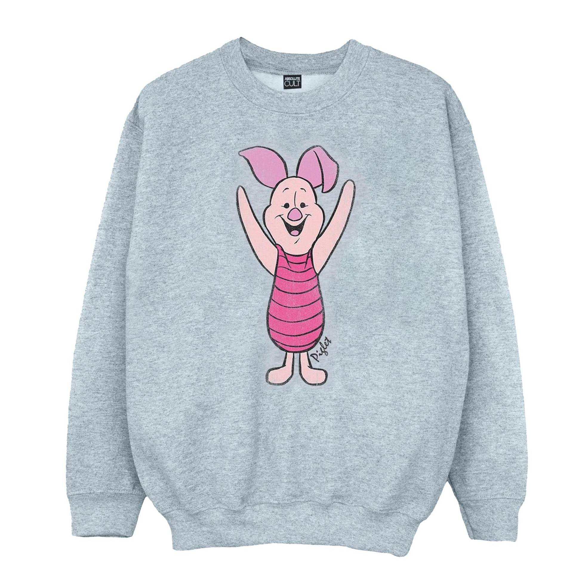 Classic Sweatshirt Mädchen Grau 128 von Winnie the Pooh