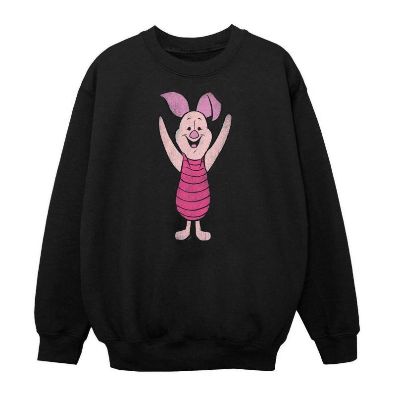 Classic Sweatshirt Mädchen Schwarz 128 von Winnie the Pooh