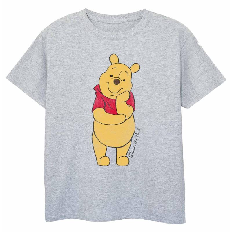 Classic Tshirt Jungen Grau 128 von Winnie the Pooh