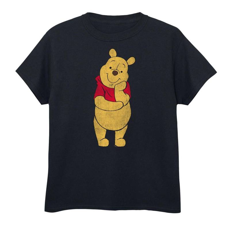 Classic Tshirt Mädchen Schwarz 116 von Winnie the Pooh