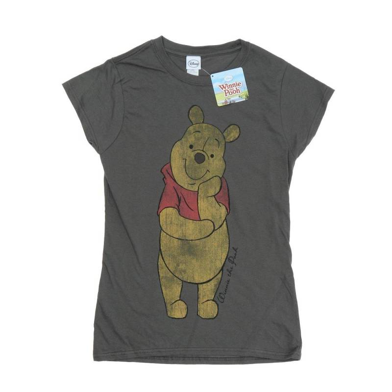 Tshirt Damen Charcoal Black XS von Winnie the Pooh