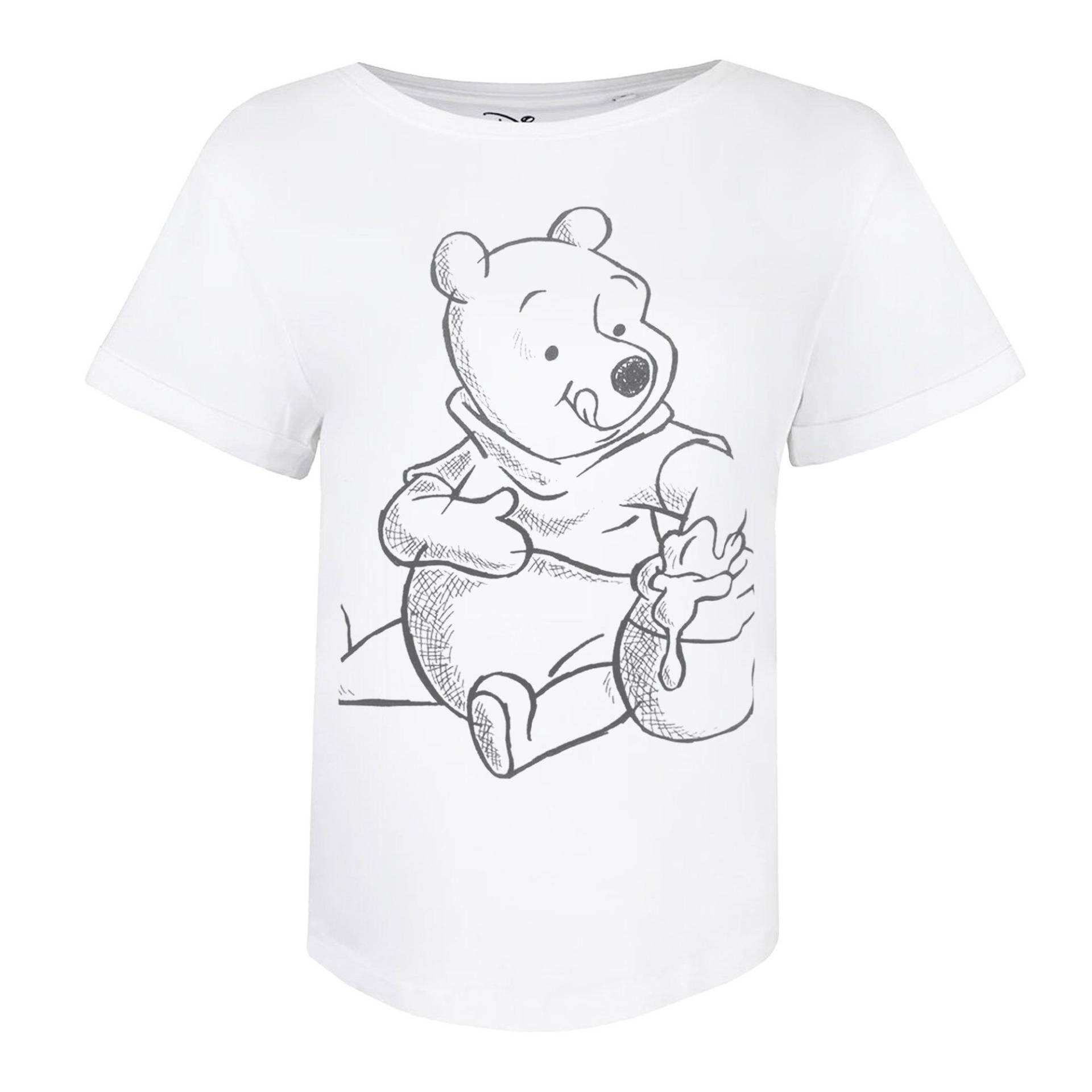 Tshirt Damen Weiss XL von Winnie the Pooh