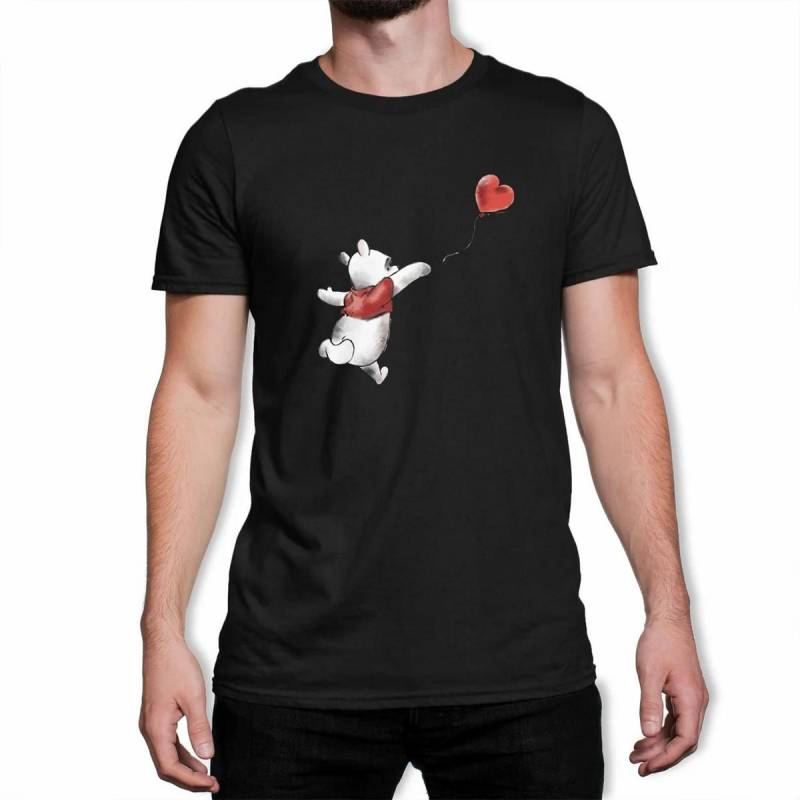 Tshirt Herren Schwarz L von Winnie the Pooh