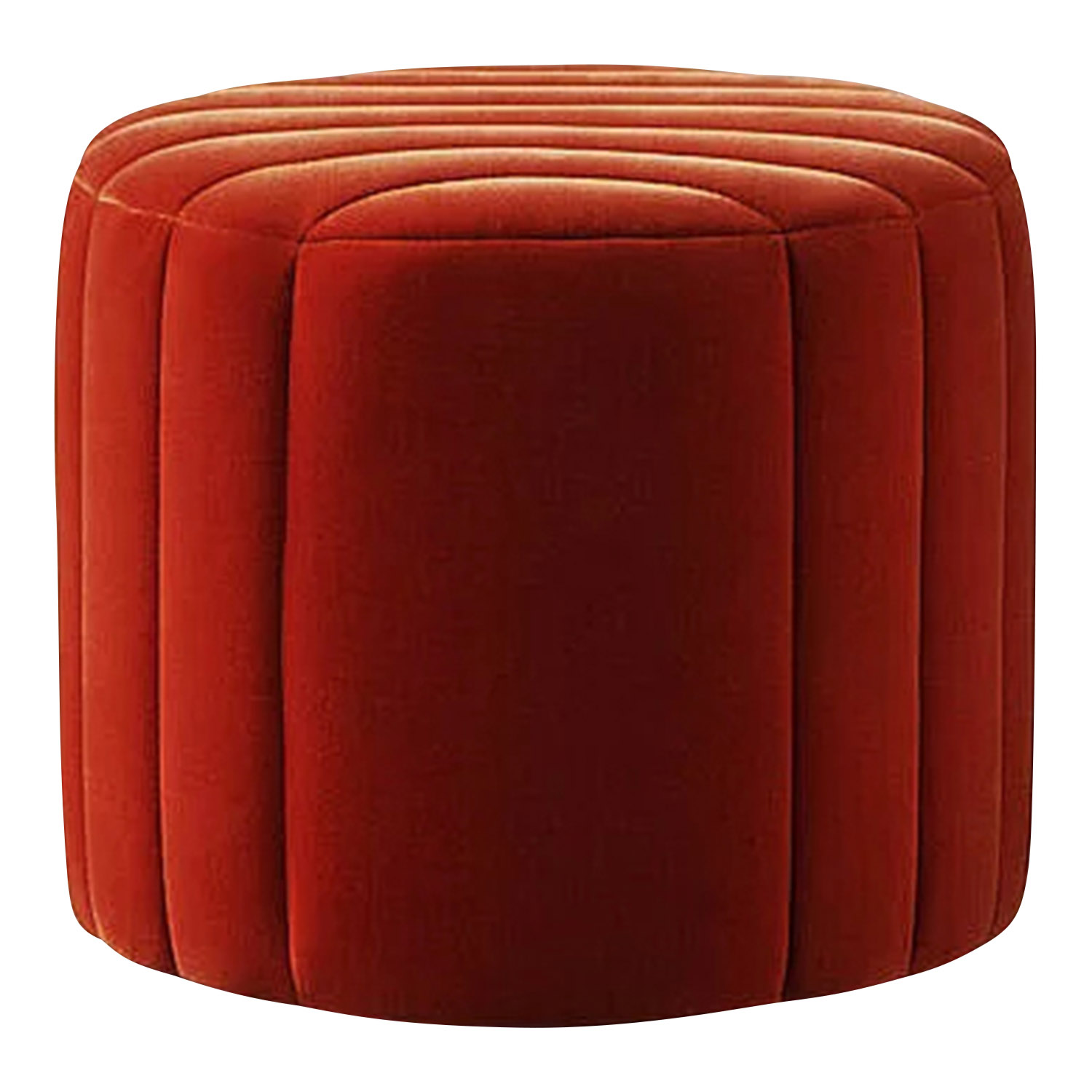 Adagio Pouf/Hocker, Grösse d. 120 cm, Bezug stoff - streif4 schwarz/weiss von Wittmann