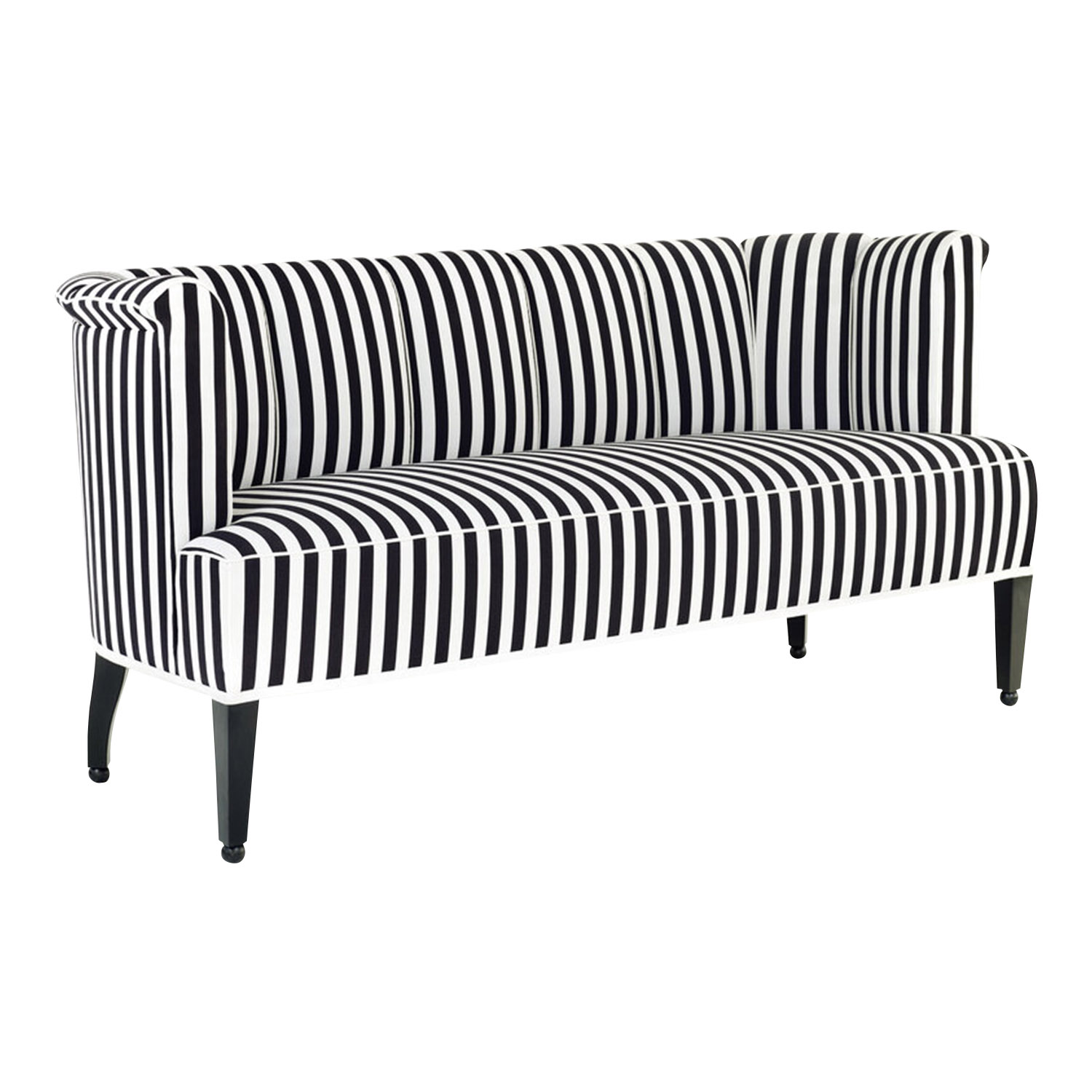 Alleegasse Sofa, Bezug stoff - samt velvet black von Wittmann