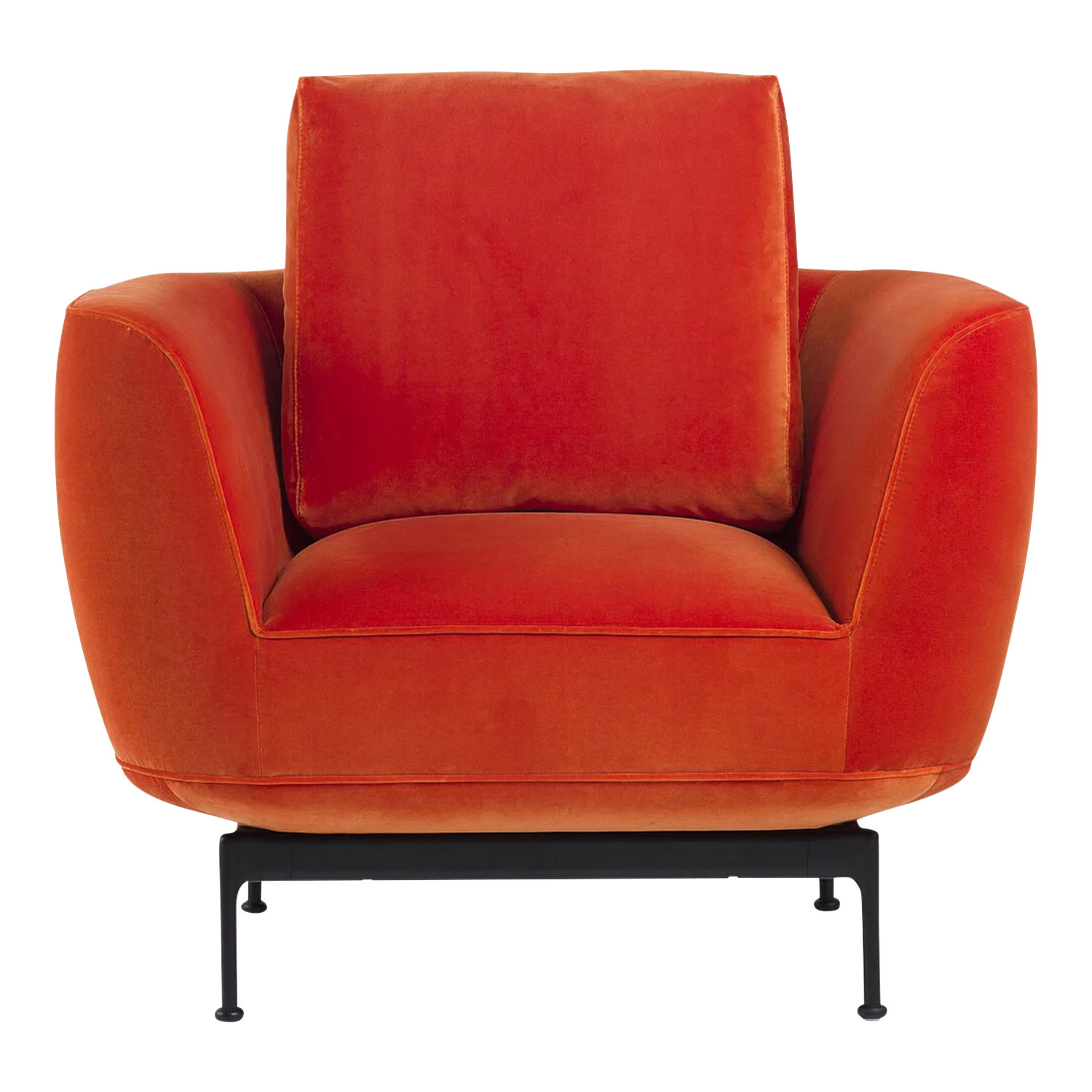 Andes Armchair Sessel, Bezug stoff - ombra rust von Wittmann