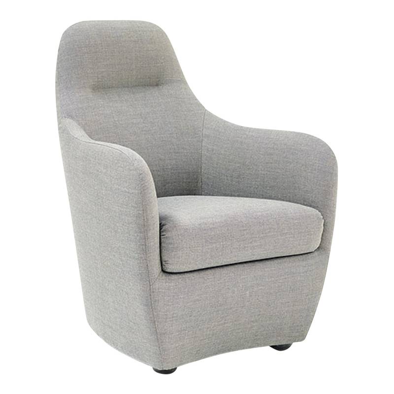 Bonnie Highback Chair Sessel, Bezug leder - color elephant von Wittmann