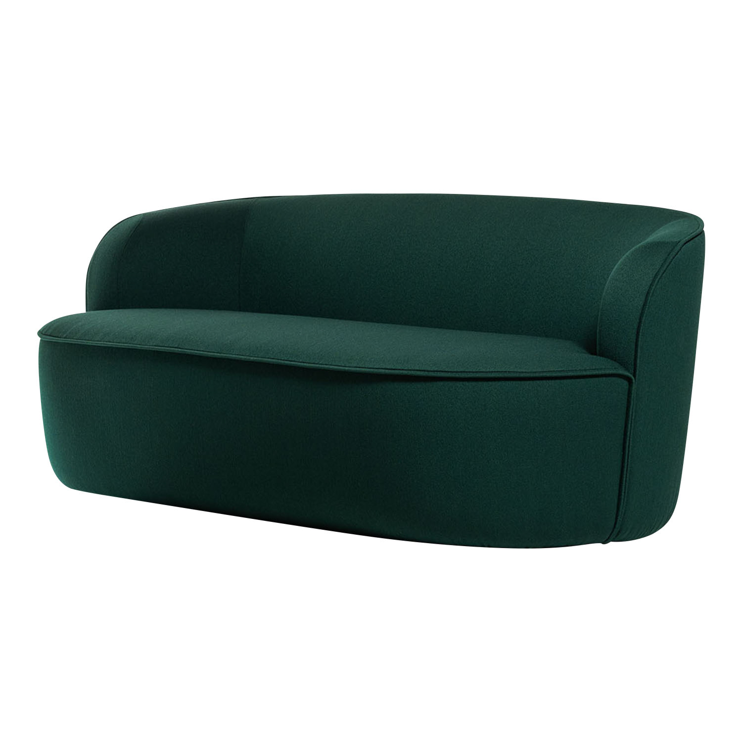 Bun Sofa, Grösse b. 160 cm, Bezug stoff - samt velvet earth von Wittmann