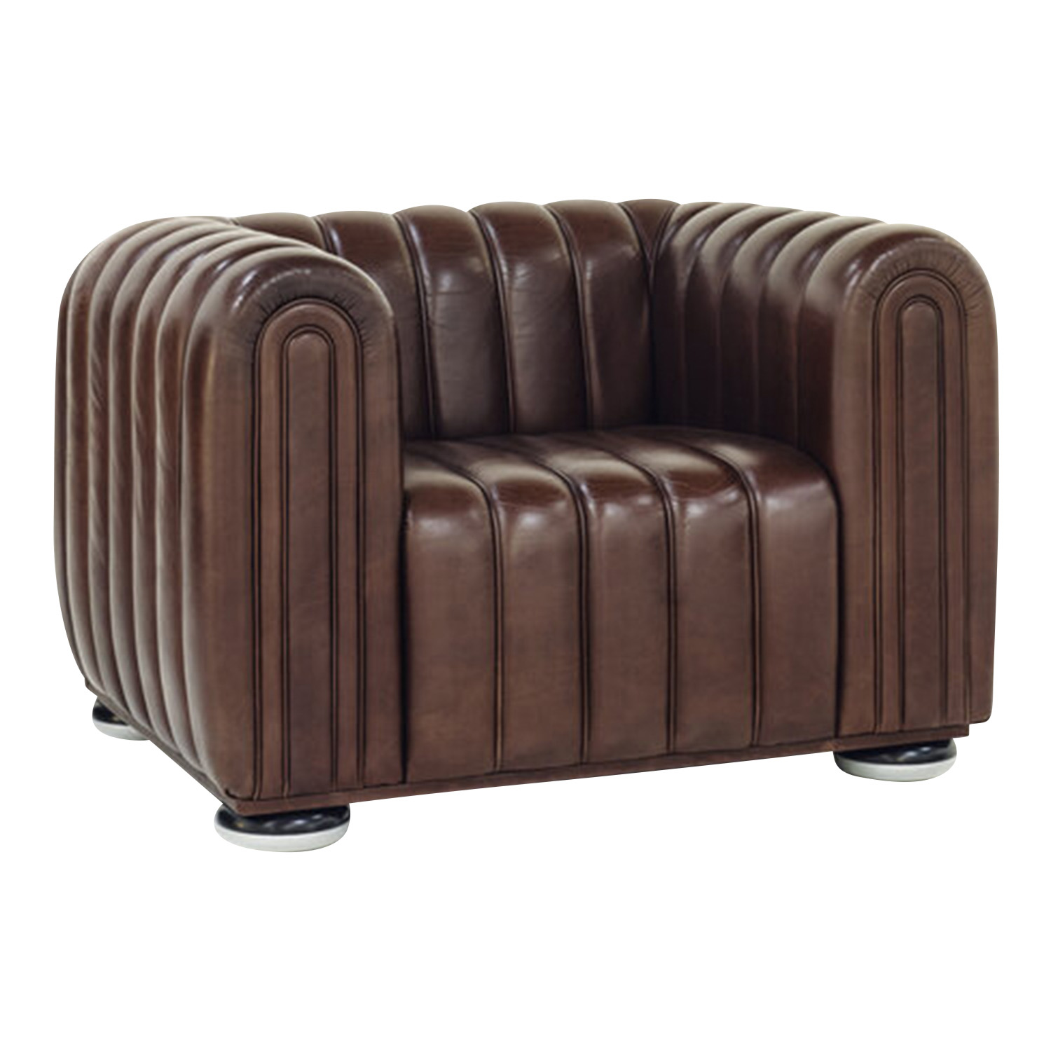 Club 1910 Armchair Sessel, Bezug stoff - ombra rust von Wittmann