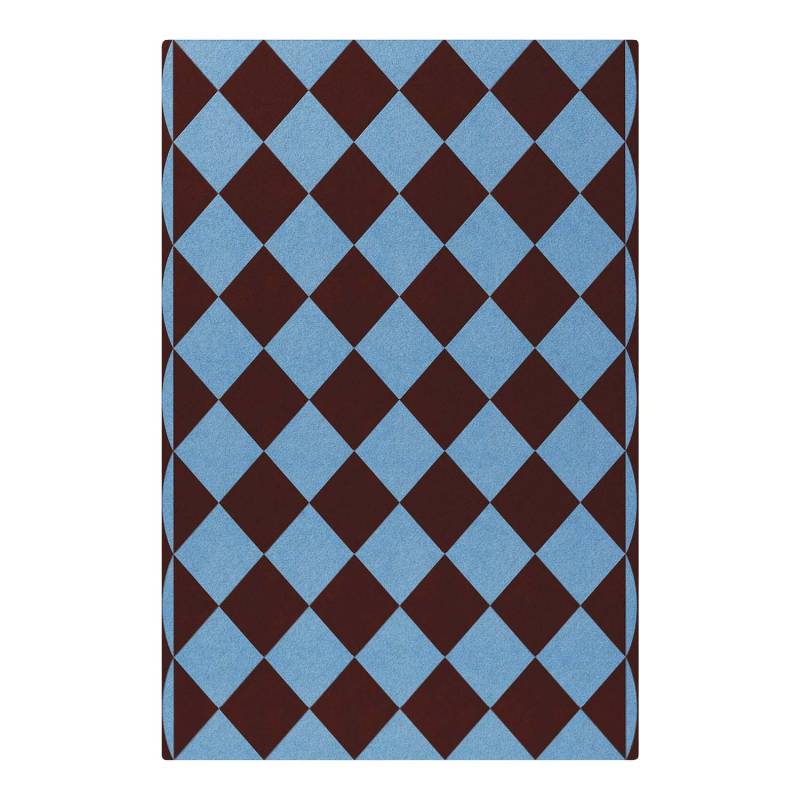 Forme "Chess" Teppich, Ausführung azzurro & grigio verde von Wittmann